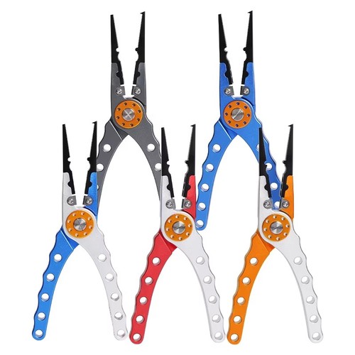 Aluminum fishing pliers - aluminum,